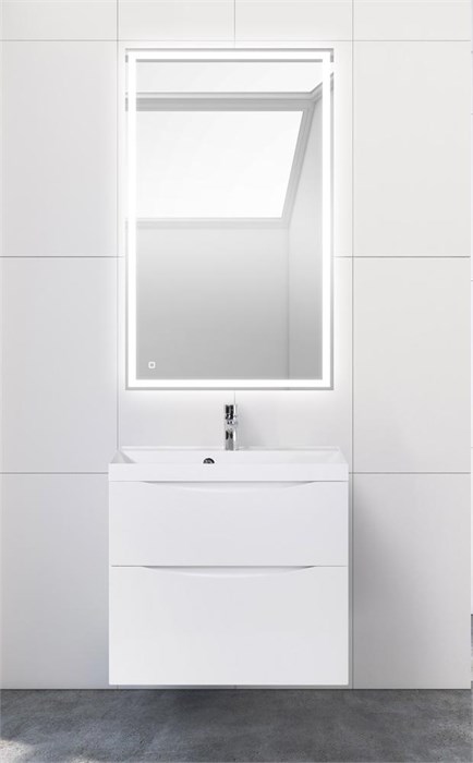 Тумба подвесная с раковиной BelBagno MARINO-H60-700-2C-SO-BL-P 8272 - фото 152486