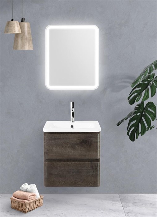 Тумба подвесная с керамической раковиной BelBagno ALBANO-CER-600-2C-SO-RNG 8230 - фото 152797