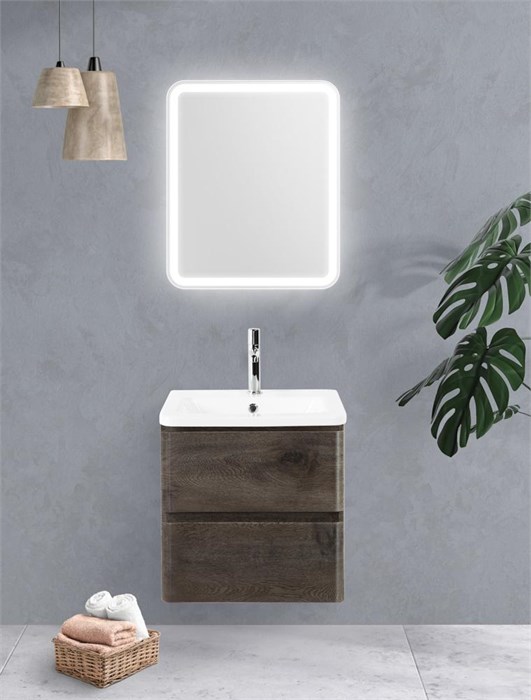 Тумба подвесная с керамической раковиной BelBagno ALBANO-CER-500-2C-SO-RNG 8229 - фото 152841