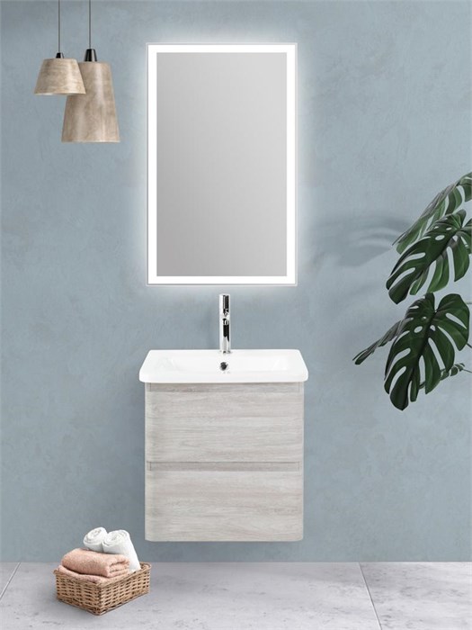 Тумба подвесная с керамической раковиной BelBagno ALBANO-CER-600-2C-SO-RVB 8246 - фото 152891