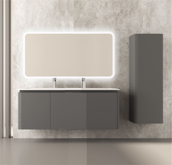Мебель для ванной комнаты CEZARES STYLUS 141 см Grigio nuvola 55233 + 55265 7872 - фото 153113