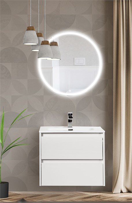 Тумба подвесная с раковиной BelBagno KRAFT-700-2C-SO-BO 5354 - фото 153179