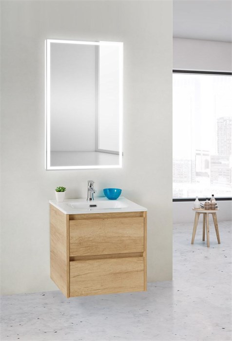 Тумба подвесная с раковиной BelBagno KRAFT 39-500/390-2C-SO-RNN 5249 - фото 153522
