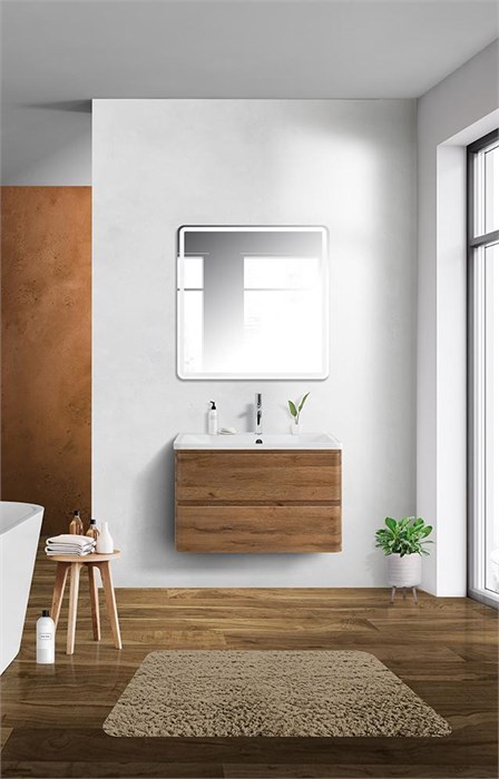 Тумба подвесная с раковиной BelBagno ALBANO-900-2C-SO-RR 6432 - фото 153597