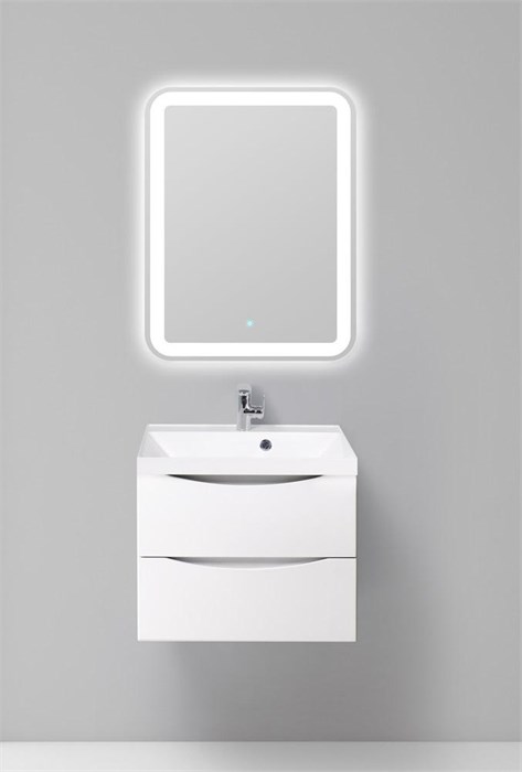 Тумба подвесная с раковиной BelBagno MARINO-700-2C-SO-BL-P 2590 - фото 153680
