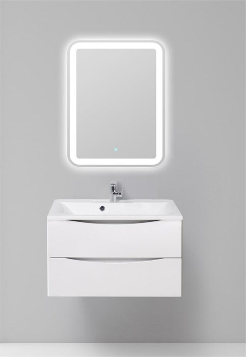 Тумба подвесная с раковиной BelBagno MARINO-1000-2C-SO-BL-P 2736 - фото 153851