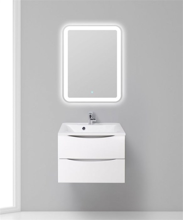 Тумба подвесная с раковиной BelBagno MARINO-650-2C-SO-BL-P 2575 - фото 154195