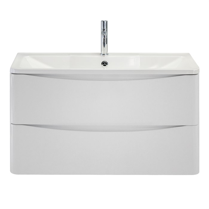 Мебель для ванной комнаты подвесная BelBagno  ACQUA-900-2C-SO-BL 90см Bianco Lucido 6391 - фото 154256