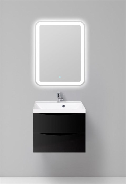 Тумба подвесная с раковиной BelBagno MARINO-600-2C-SO-NL-P 2539 - фото 154319