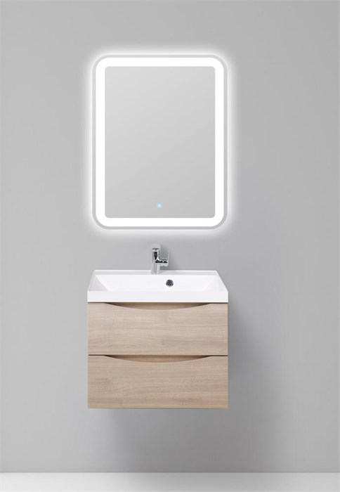 Тумба подвесная с раковиной BelBagno MARINO-600-2C-SO-RG-P 2543 - фото 154330