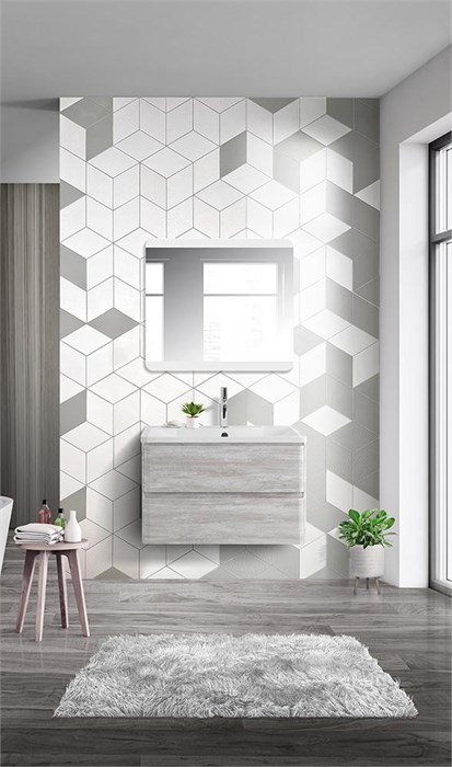 Тумба подвесная с раковиной BelBagno ALBANO-900-2C-SO-RVB 6435 - фото 154466