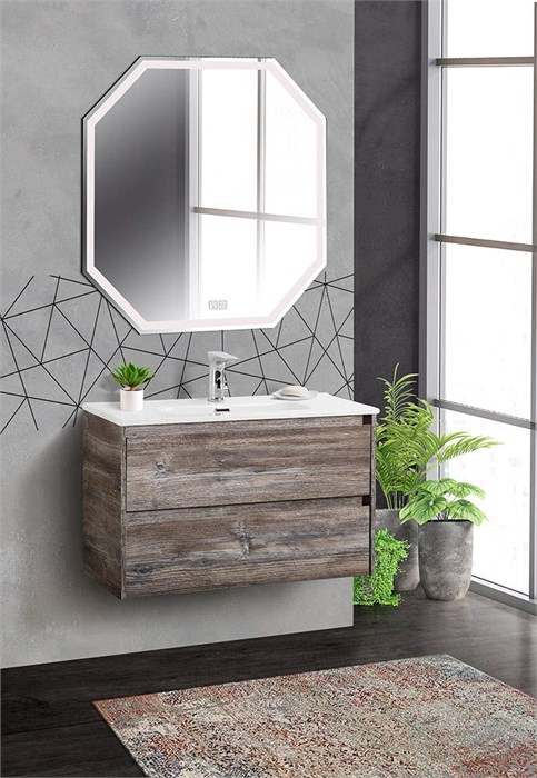 Тумба подвесная с раковиной BelBagno KRAFT 39-800/390-2C-SO-PP 5292 - фото 154554