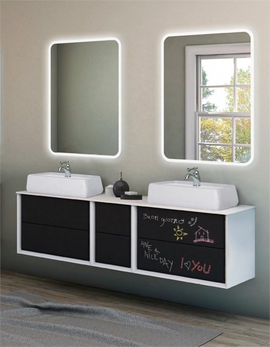 Мебель для ванной CEZARES BELLAGIO 176 см Grafit 5170 - фото 154725