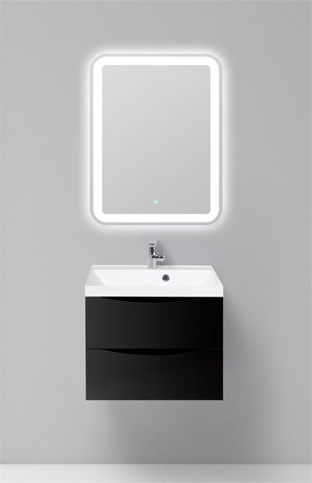 Тумба подвесная с раковиной BelBagno MARINO-700-2C-SO-NL-P 2592 - фото 154763
