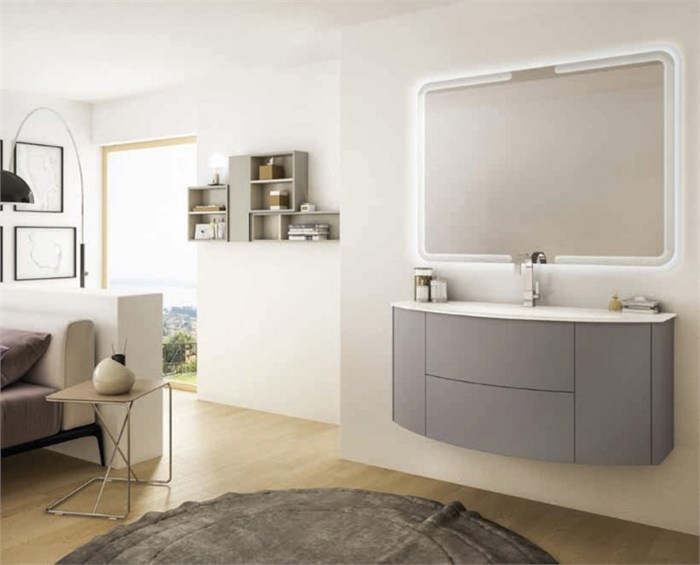 Тумба для раковины CEZARES EDEN 122 Grigio talpa opaco, 54407 54407 - фото 154913