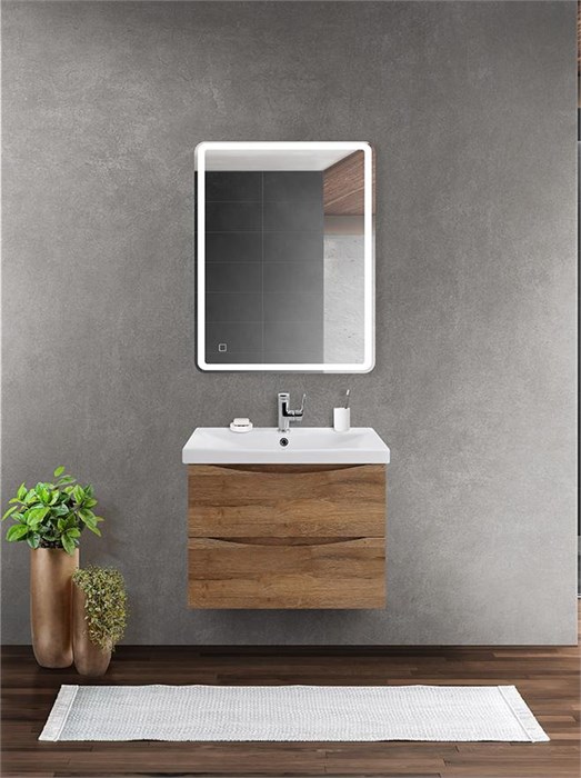 Тумба подвесная с раковиной BelBagno MARINO-CER-700-2C-SO-RR-P 9864 - фото 156428
