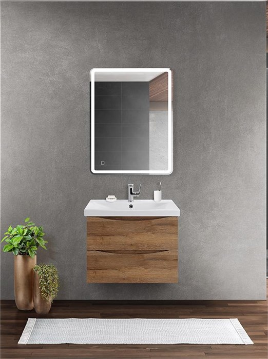 Тумба подвесная с раковиной BelBagno MARINO-CER-600-2C-SO-RR-P 9857 - фото 156539
