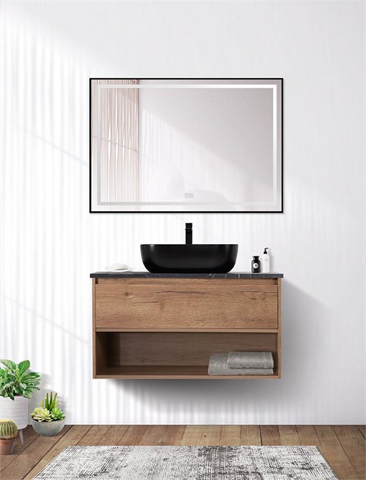 Тумба подвесная под столешницу BelBagno KRAFT-900-1C-SO-RT 9372 - фото 156927