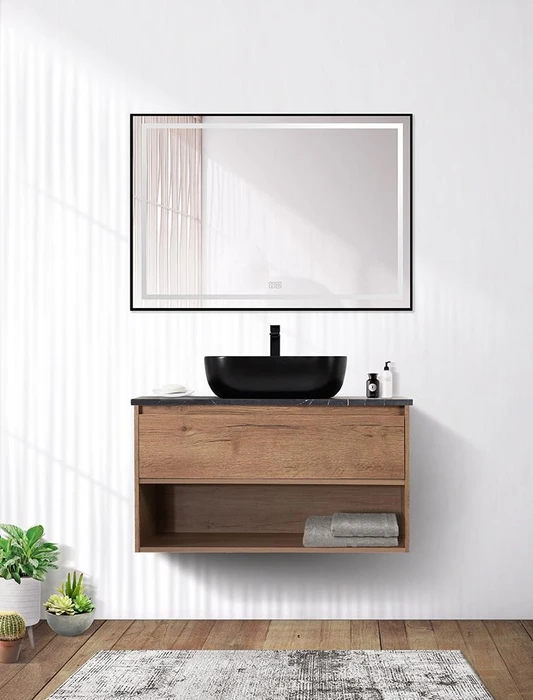 Тумба подвесная под столешницу BelBagno KRAFT-900-1C-SO-RT 9372