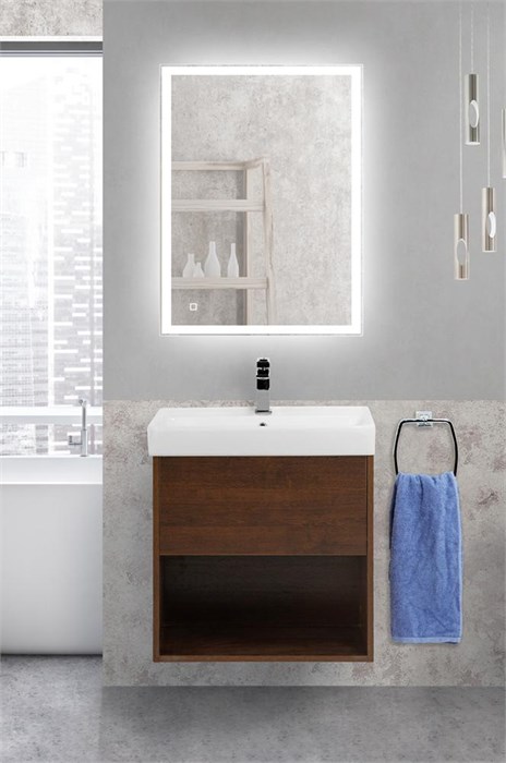 Тумба подвесная с раковиной BelBagno NEON-600-1C-SO-RS 9800 - фото 157088
