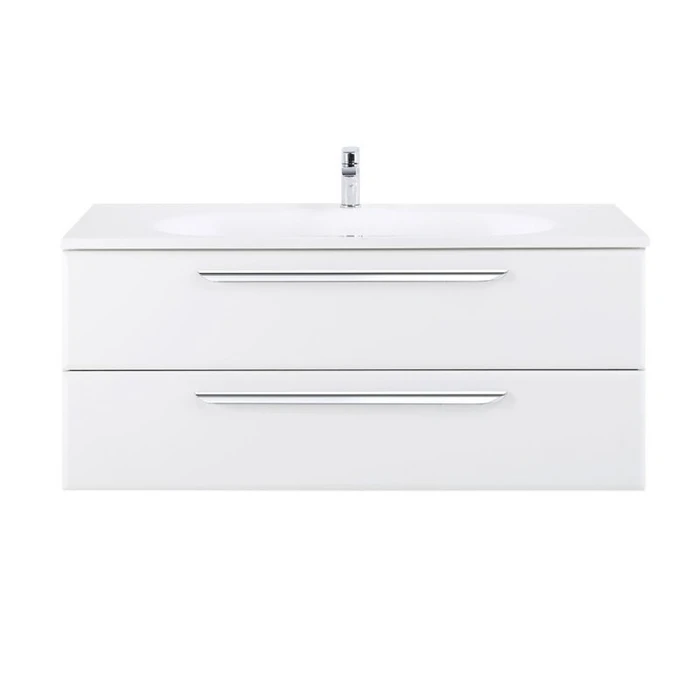 Мебель для ванной комнаты подвесная ECO-1200-2C-SO-BL 120 см Bianco Lucido 9145
