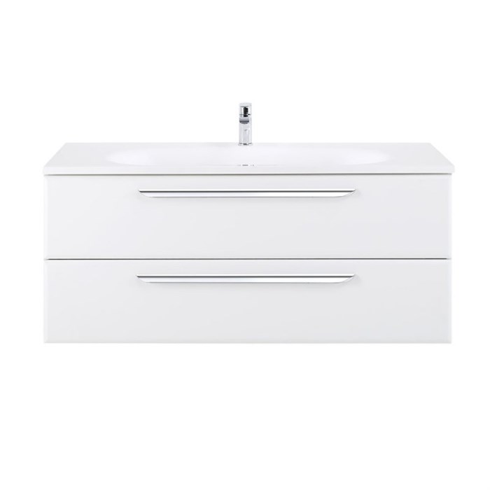 Мебель для ванной комнаты подвесная ECO-900-2C-SO-BL 90 см Bianco Lucido 9141 - фото 157261