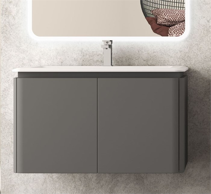 Мебель для ванной комнаты CEZARES STYLUS 95 см Grigio nuvola 55229 + 55264 7870 - фото 157478