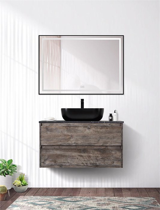 Тумба подвесная под столешницу BelBagno KRAFT-900-2C-SO-PP 7012 - фото 157594