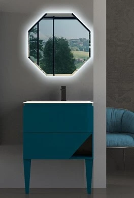 Мебель для ванной CEZARES 1973 70см Blu petrolio 55192 + 50212 7766