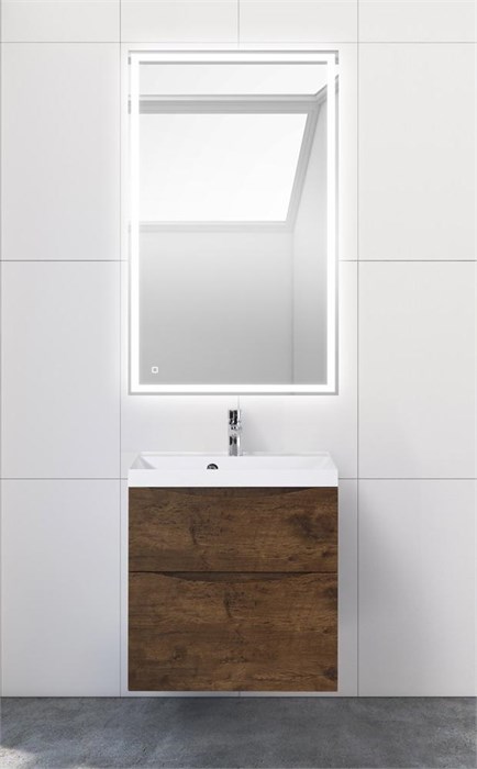 Тумба подвесная с раковиной BelBagno MARINO-H60-600-2C-SO-RW-P 6983 - фото 157675