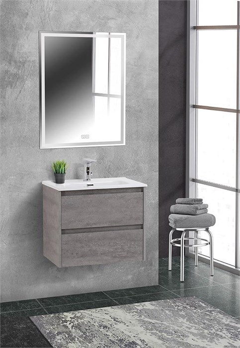 Тумба подвесная с раковиной BelBagno KRAFT 39-600/390-2C-SO-CG 5264 - фото 157727