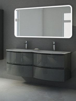 Мебель для ванной CEZARES VAGUE 140 см Antacite 4706 - фото 158070