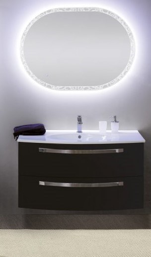 Мебель для ванной CEZARES COMFORT 101 Nero Lucido 4123 - фото 158092