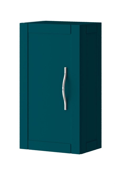 Шкафчик узкий подвесной с одной распашной дверцей, реверсивный Cezares TIFFANY 54959 Blu Petrolio 54959 - фото 158340