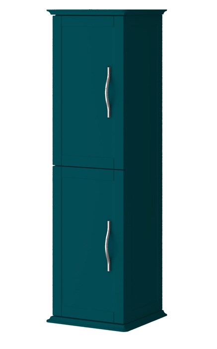 Пенал подвесной с двумя распашными дверцами, реверсивный Cezares TIFFANY 54965 Blu Petrolio 54965 - фото 158878