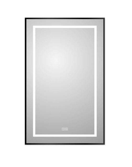 Зеркало BelBagno SPC-KRAFT-500-800-LED-TCH-WARM-NERO SPC-KRAFT-500-800-LED-TCH-WARM-NERO - фото 158931