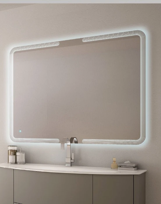 Зеркало со встроенной LED подсветкой и сенсорным выключателем Touch system 40312 40312