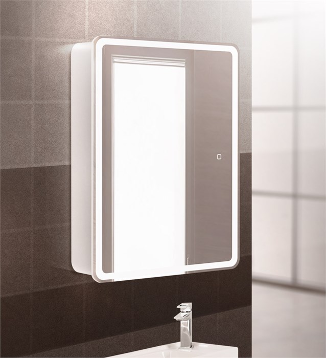 Зеркальный шкаф BelBagno Marino SPC-MAR-600/800-1A-LED-TCH SPC-MAR-600/800-1A-LED-TCH - фото 160526