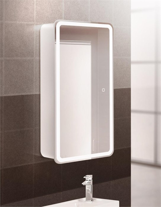 Зеркальный шкаф BelBagno Marino SPC-MAR-400/800-1A-LED-TCH SPC-MAR-400/800-1A-LED-TCH - фото 160565