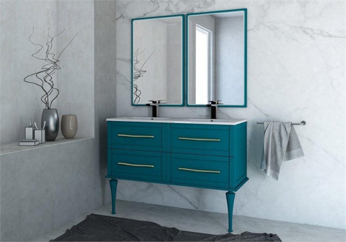 Мебель для ванной CEZARES TIFFANY 120 Blu Petrolio 3810 - фото 160783
