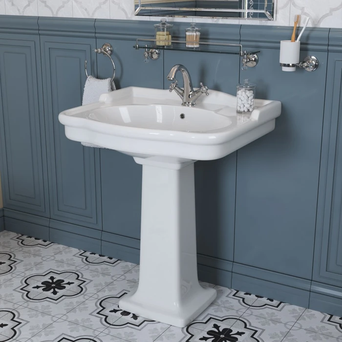 Раковина на пьедестале BelBagno BOHEME BB115L + BB115P 826