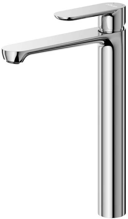 STYLUS-LC-01-W0 Смеситель для накладной раковины однорычажный, без донного клапана, хром STYLUS-LC-01-W0