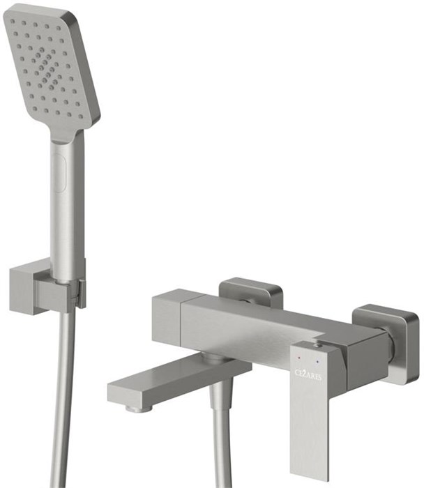 Смеситель CEZARES SLIDER-VD-IN для ванны и душа с поворотным изливом, с ручным душем, шлангом и держателем SLIDER-VD-IN - фото 163055