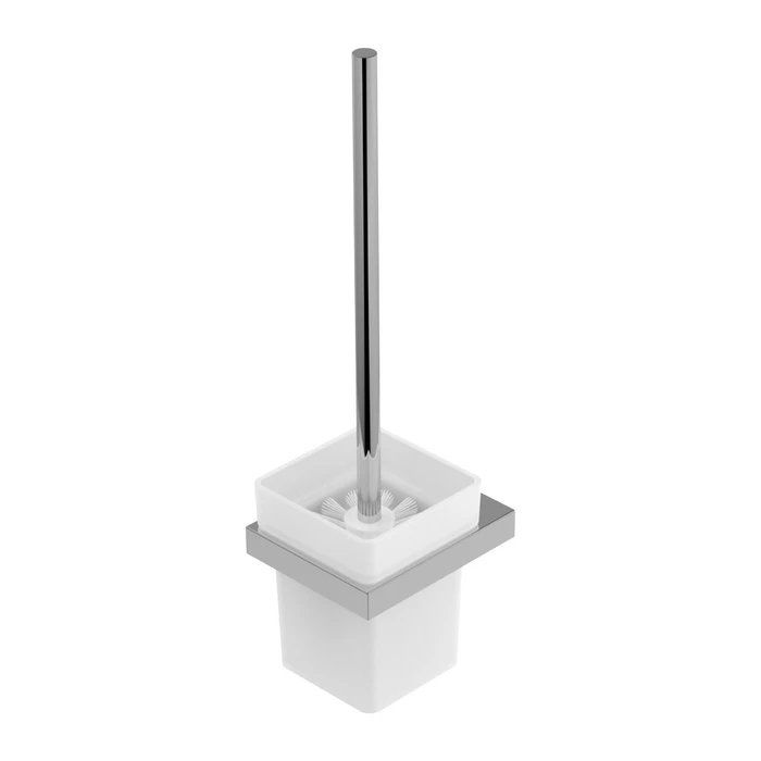 SLIDER-TBS-V-01 Ёршик для унитаза, подвесной, стекло, исполнение хром SLIDER-TBS-V-01