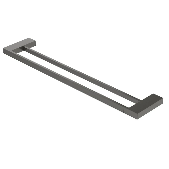 SLIDER-THD-60-GM Полотенцедержатель двойной 60 см, исполнение оружейная сталь SLIDER-THD-60-GM