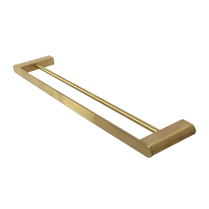 STYLUS-THD-60-BORO Полотенцедержатель двойной 60 см, исполнение брашированное золото STYLUS-THD-60-BORO
