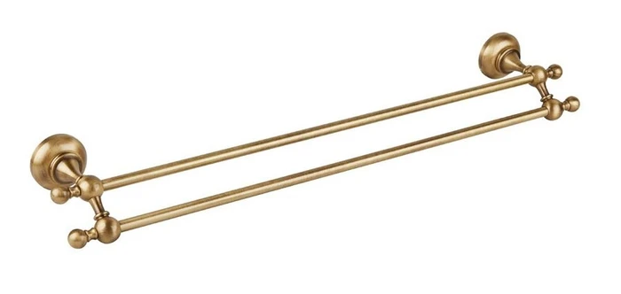 APHRODITE-TD07-03/24-Sw Полотенцедержатель двойной, золото,  Swarovski APHRODITE-TD07-03/24-Sw