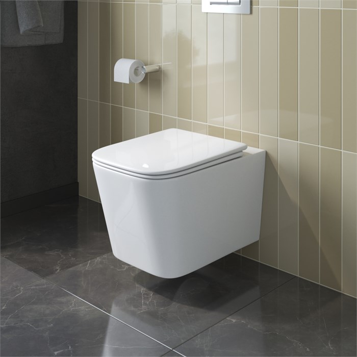 Унитаз подвесной безободковый с сиденьем и смывом TORNADO BelBagno DUE-TOR BB5171CH-TOR/SC BB5171CH-TOR/SC - фото 167018
