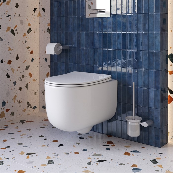 Унитаз подвесной безободковый с сиденьем со смывом TORNADO BelBagno SOFT-TOR BB084CH-TOR/SC BB084CH-TOR/SC - фото 167071