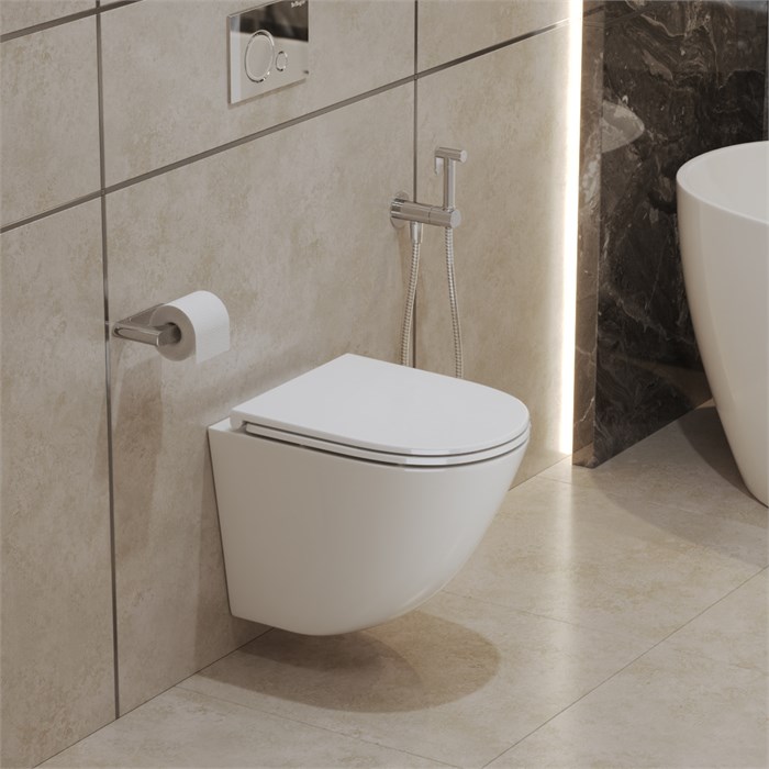 Унитаз подвесной безободковый со смывом TORNADO BelBagno SFERA-TOR BB046CH-TOR BB046CH-TOR - фото 167102